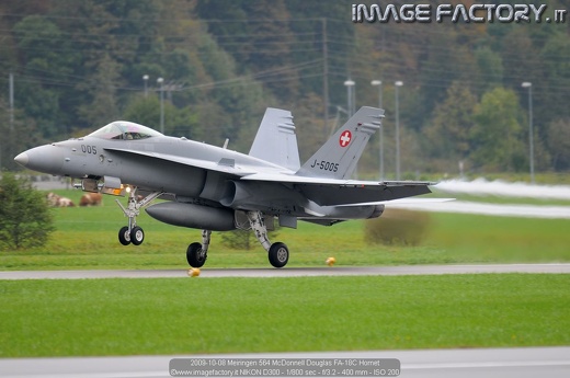 2009-10-08 Meiringen 564 McDonnell Douglas FA-18C Hornet
